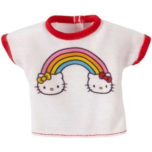 Barbie Hello Kitty White Rainbow Kitties Shirt